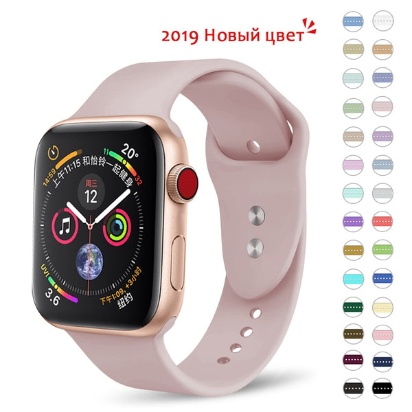 Soft Silicone Replacement Sport Band For 38mm Apple Watch Series1 2 3 4  42 38mm Wrist Bracelet Strap For iWatch Sports Edition