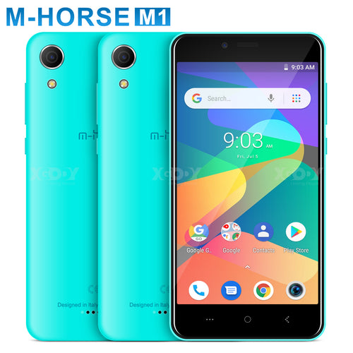 M-HORSE M1 Smartphone Quad Core Android 8.1 2000mAh Cellphone 1GB+8GB 5.0 inch 18:9 Screen Dual Camera 3G Mobile Phone