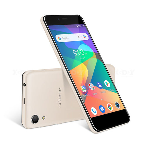 M-HORSE Mobile Phone MTK6580 Quad Core Android 8.1 1GB RAM 8GB ROM 3G WCDMA 8.0MP 2000mAh Dual SIM Smartphone 5 Inch Celular
