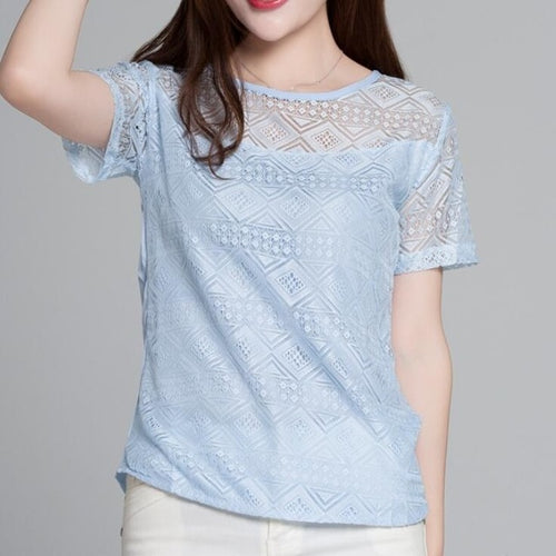 Jeseca New Women Clothing Chiffon Blouse Lace Crochet Female Korean Shirts Ladies Blusas Tops Shirt White Blouses slim fit Tops