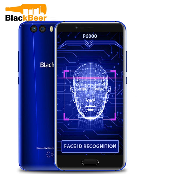 Blackview P6000 Face ID Smartphone Helio P25 6180mAh Super Battery 6GB 64GB 5.5