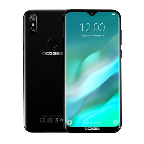 DOOGEE Y8 Android 9.0 FDD LTE 6.1inch 19:9 Waterdrop LTPS Screen Smartphone MTK6739 3GB RAM 16GB ROM 3400mAh Dual SIM 8.0MP